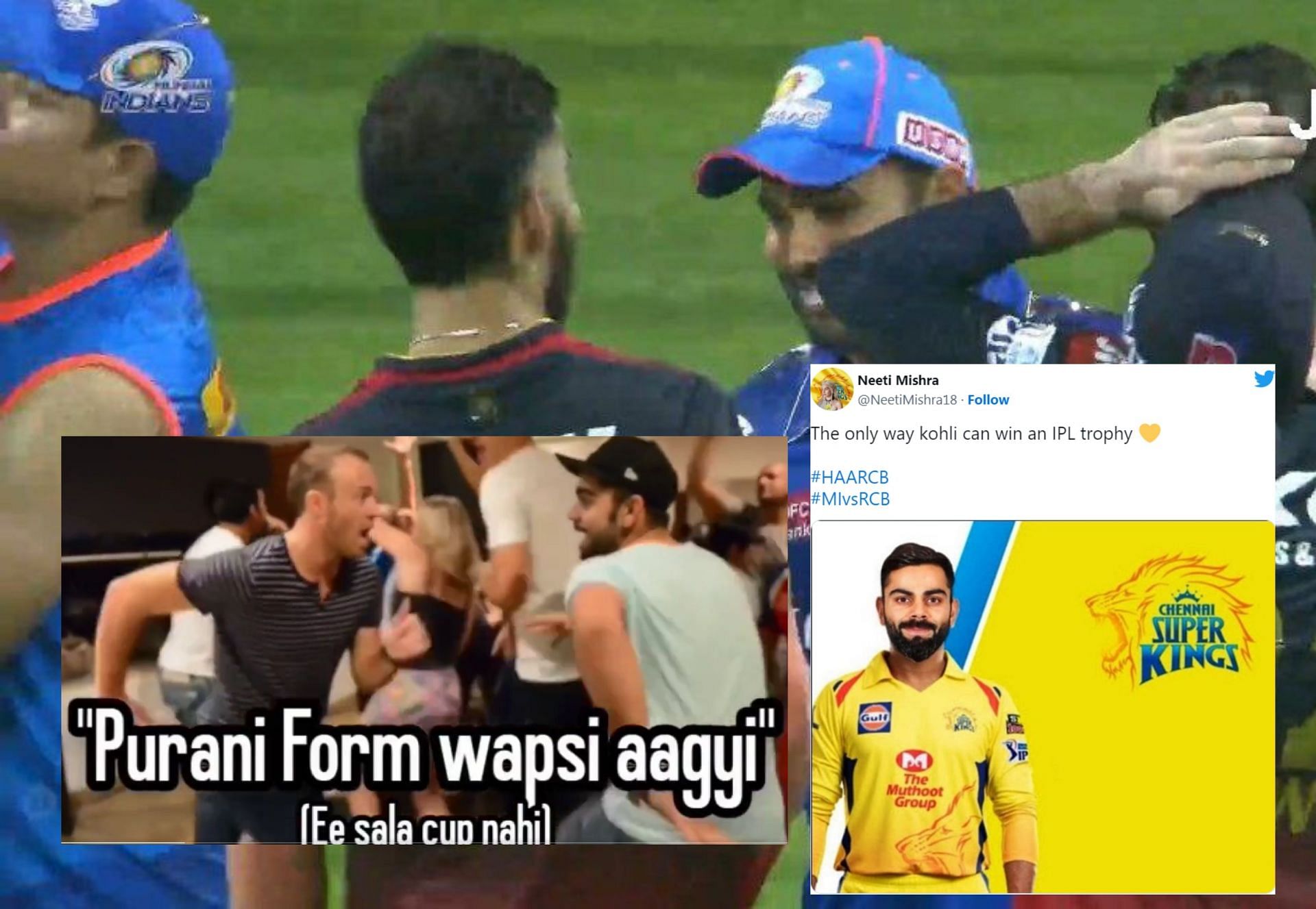Fans troll RCB after their loss on Tuesday.