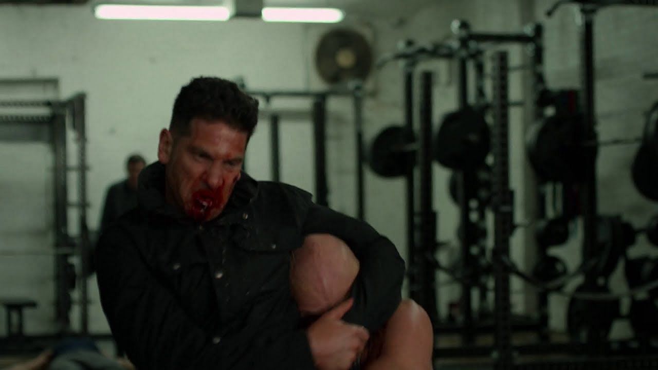 Frank&#039;s battle in the gym (Image via Netflix)