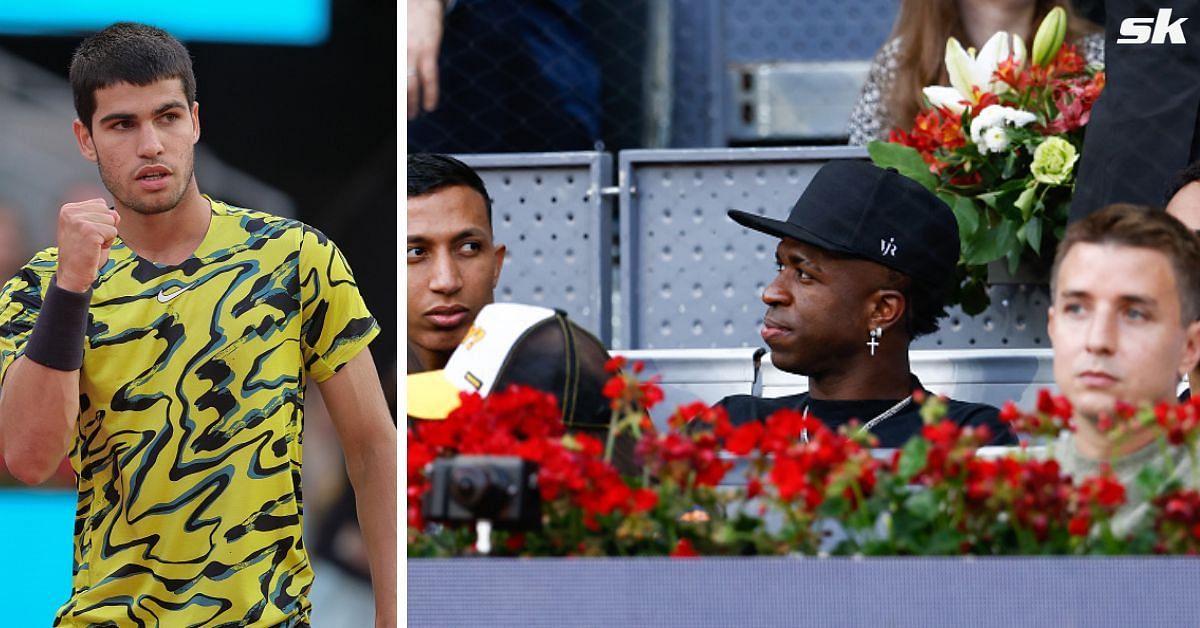 Real Madrid players took time off their busy schedules to watch Spanish tennis star Carlos Alcaraz compete in the 2023 Madrid Open.