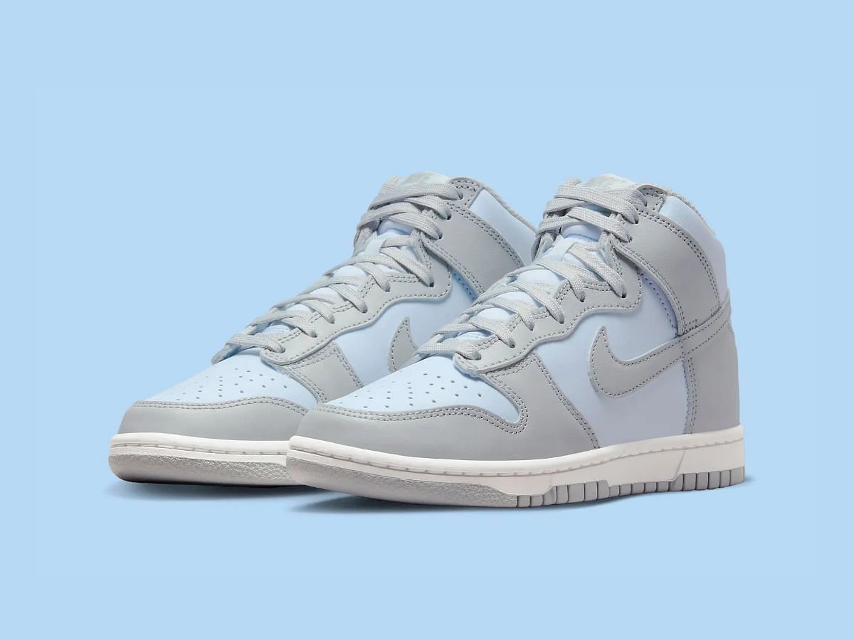 Nike dunk high shop blue and gray