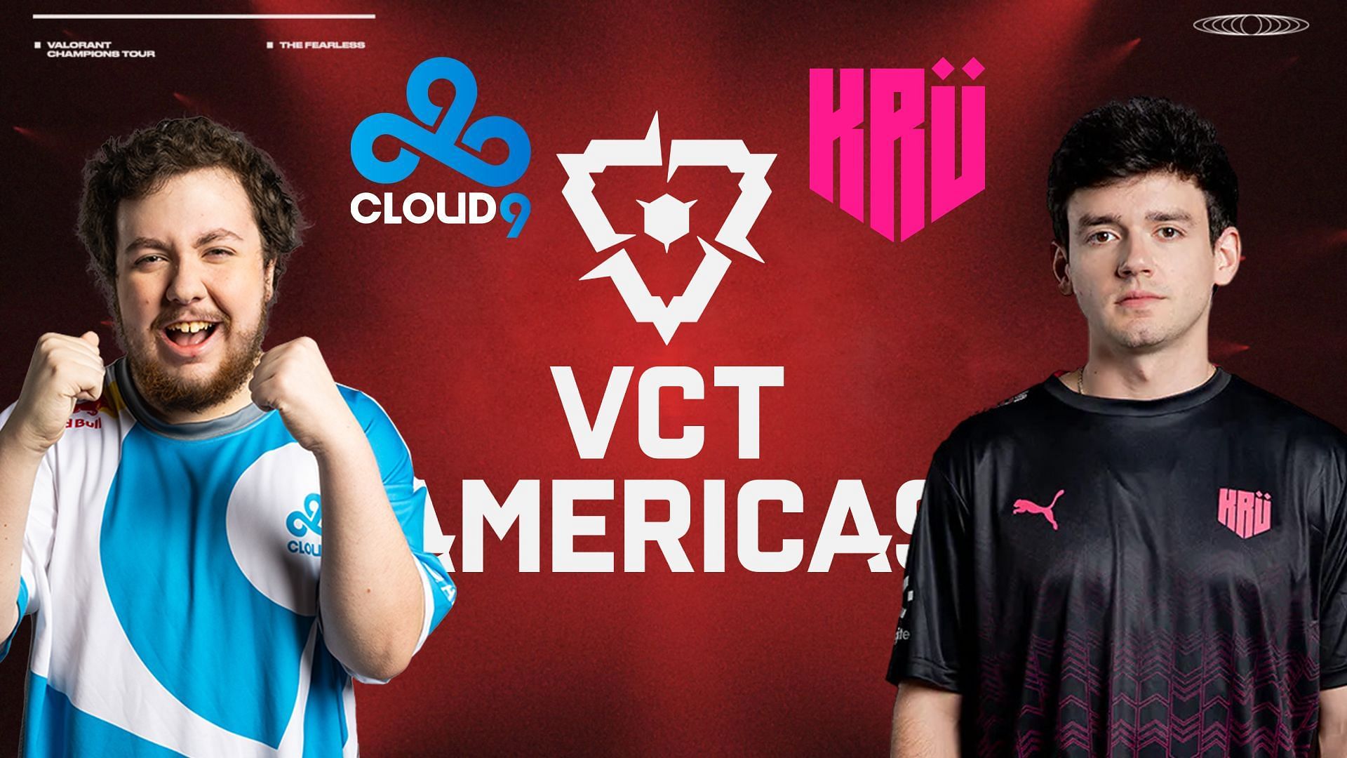 Cloud9 vs KRU Esports at VCT Americas League 2023 (Image via Sportskeeda)