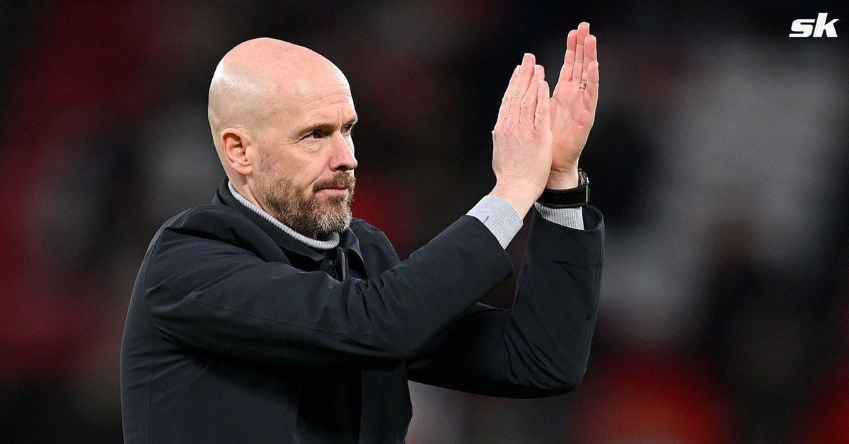 Erik ten Hag reacting after a Manchester United game