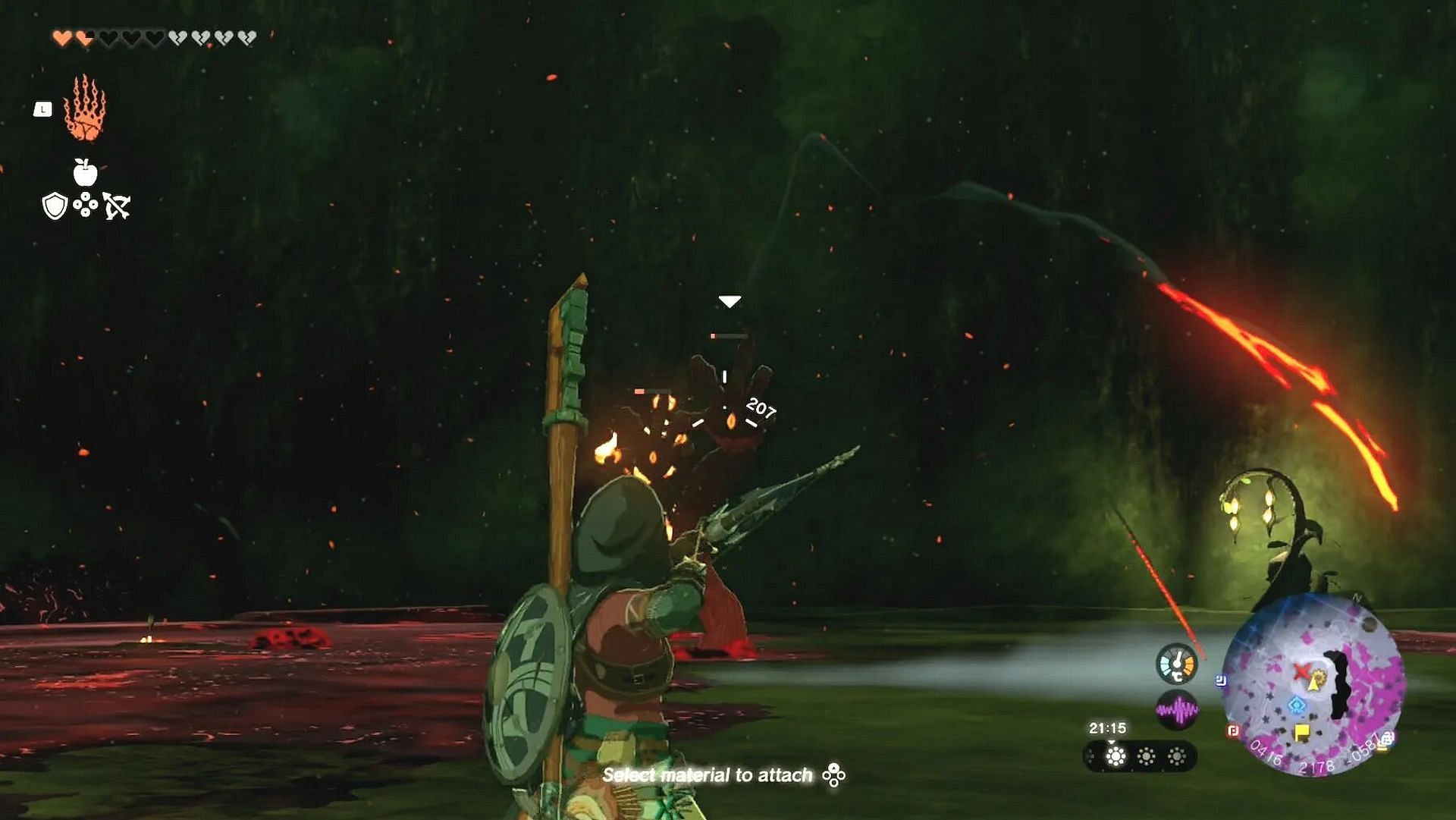 You can shoot arrows at it from a distance (Image via Nintendo)