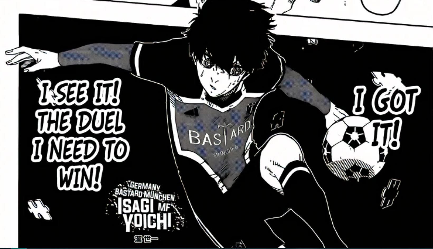 Yoichi Isagi as seen in the Blue Lock manga (Image via Kodansha)