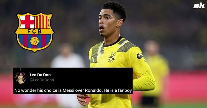 "No wonder his choice is Messi over Ronaldo" - Fans react as image of Real Madrid target Jude Bellingham wanting to play for Barcelona emerge
