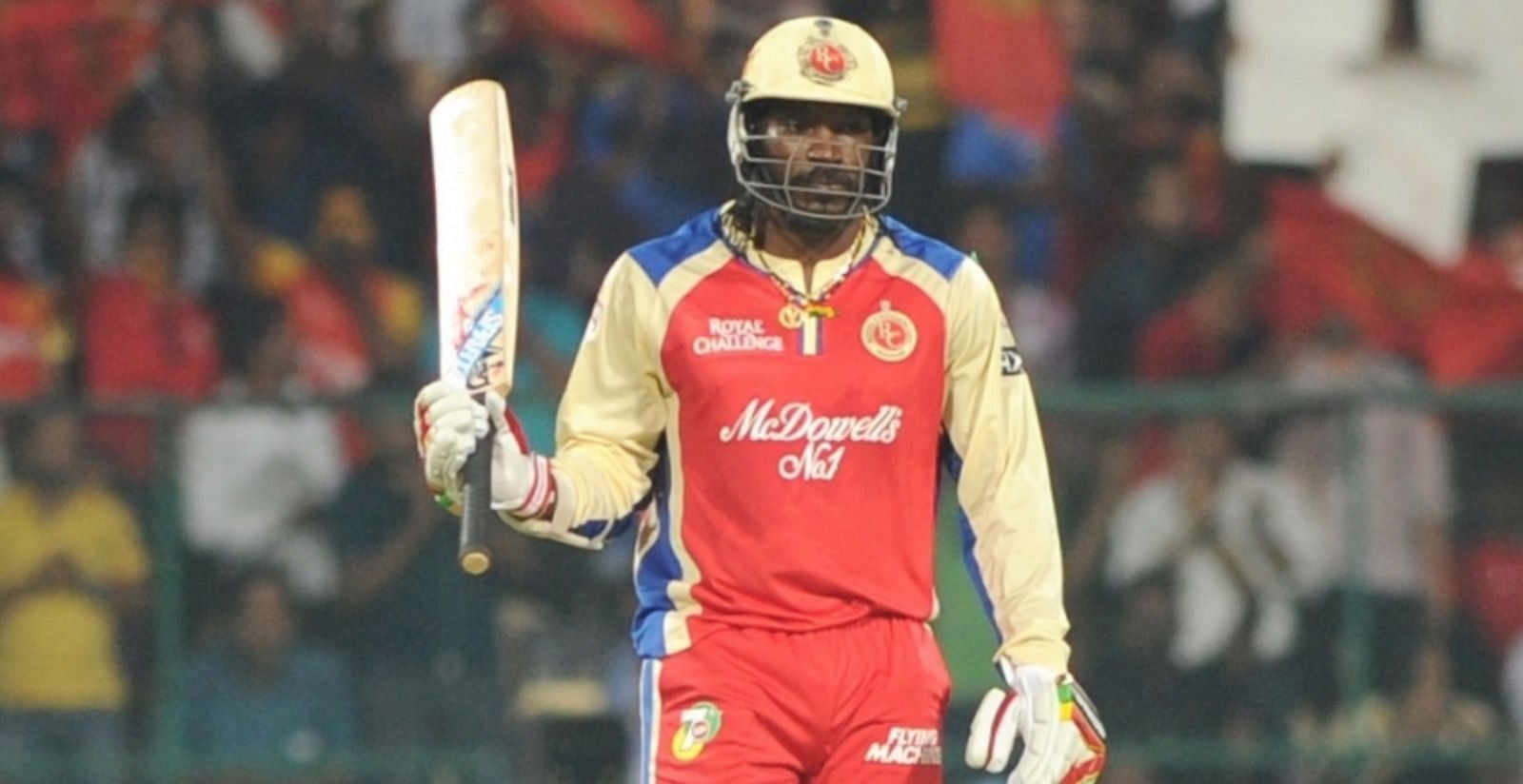 Chris Gayle kept it toing with the bat in IPL 2011 (Picture Credits: AFP via FirstPost).