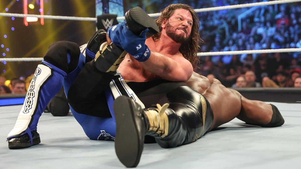 AJ Styles in action against Bobby Lashley on SmackDown