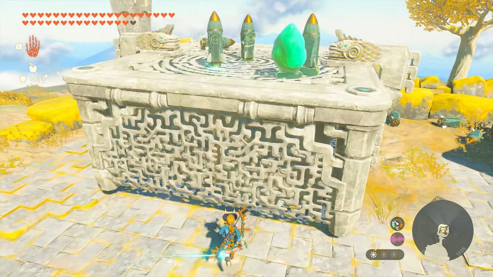 Building a launch pad in Tears of The Kingdom (Image via Nintendo)