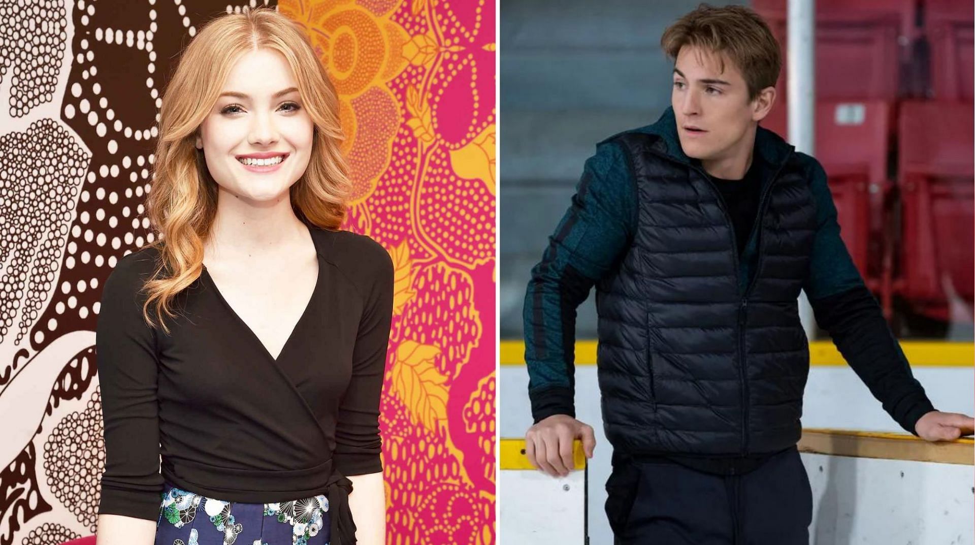Skyler Samuels and Evan Roderick play Aurora and Arthur in Aurora Teagarden Mysteries: Something New (Images via Getty/ Everett Collection)