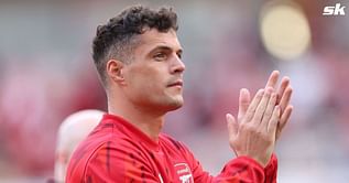 Arsenal fans make final plea to Granit Xhaka with chant as he comes off to standing ovation after his last game at Emirates