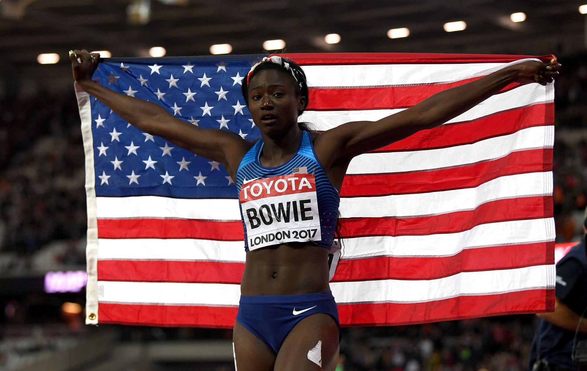 Tori Bowie was a three-time Olympic medalist