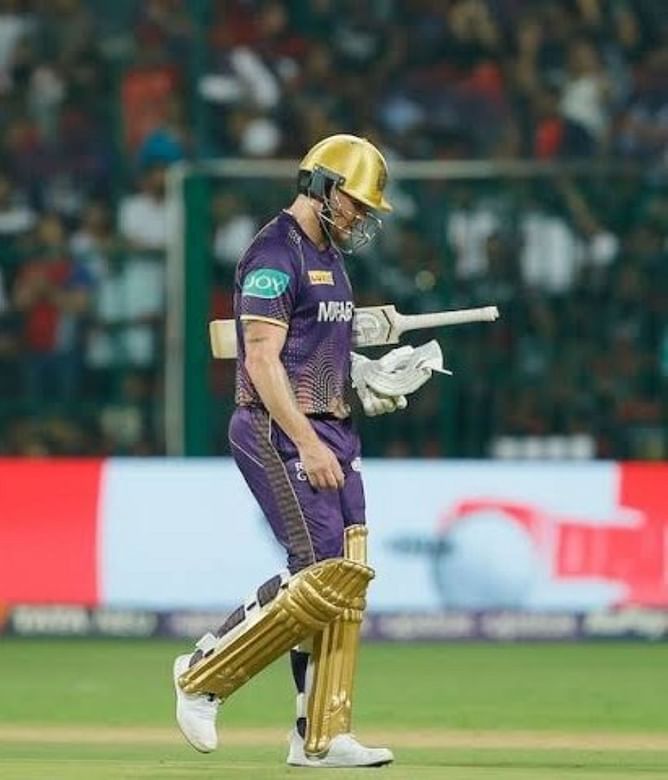 [Watch] KKR's Jason Roy plays horrendous shot to give Karthik Tyagi his first wicket on comeback