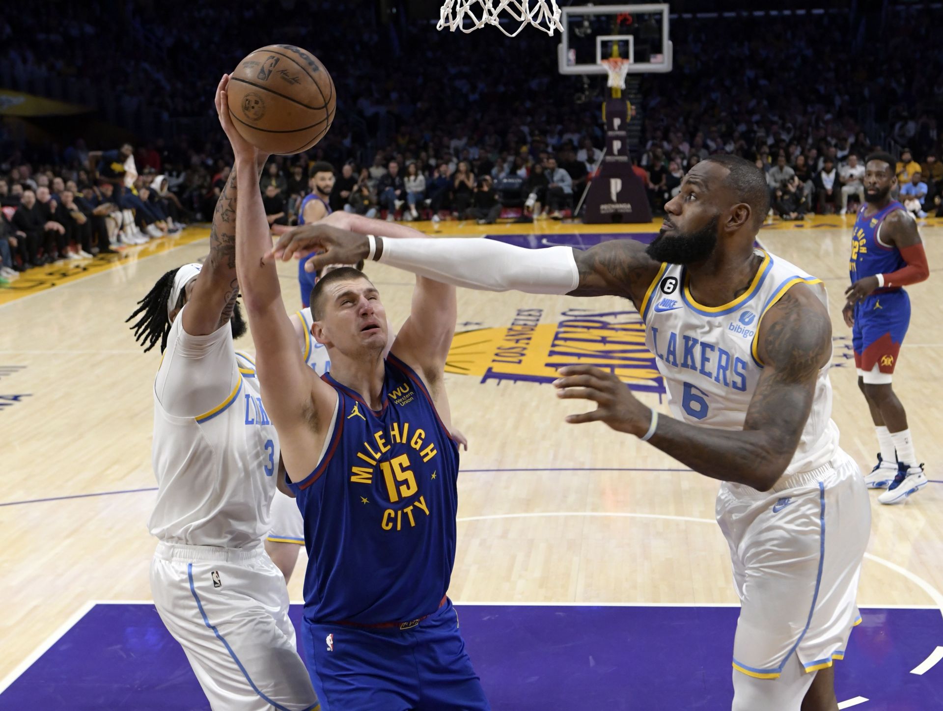 The Lakers have been mostly victorious against the Nuggets (Image via Getty Images)