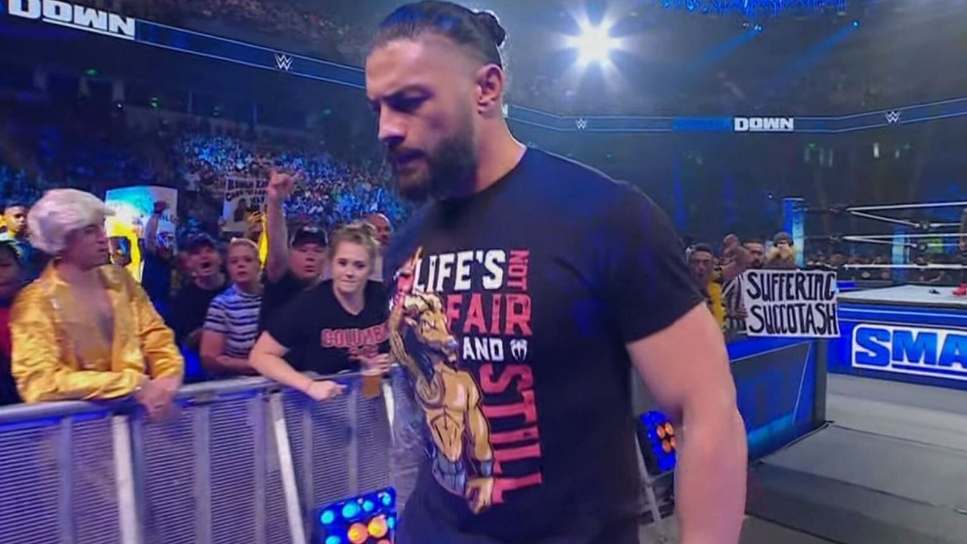 Roman Reigns appeared on WWE SmackDown this week.