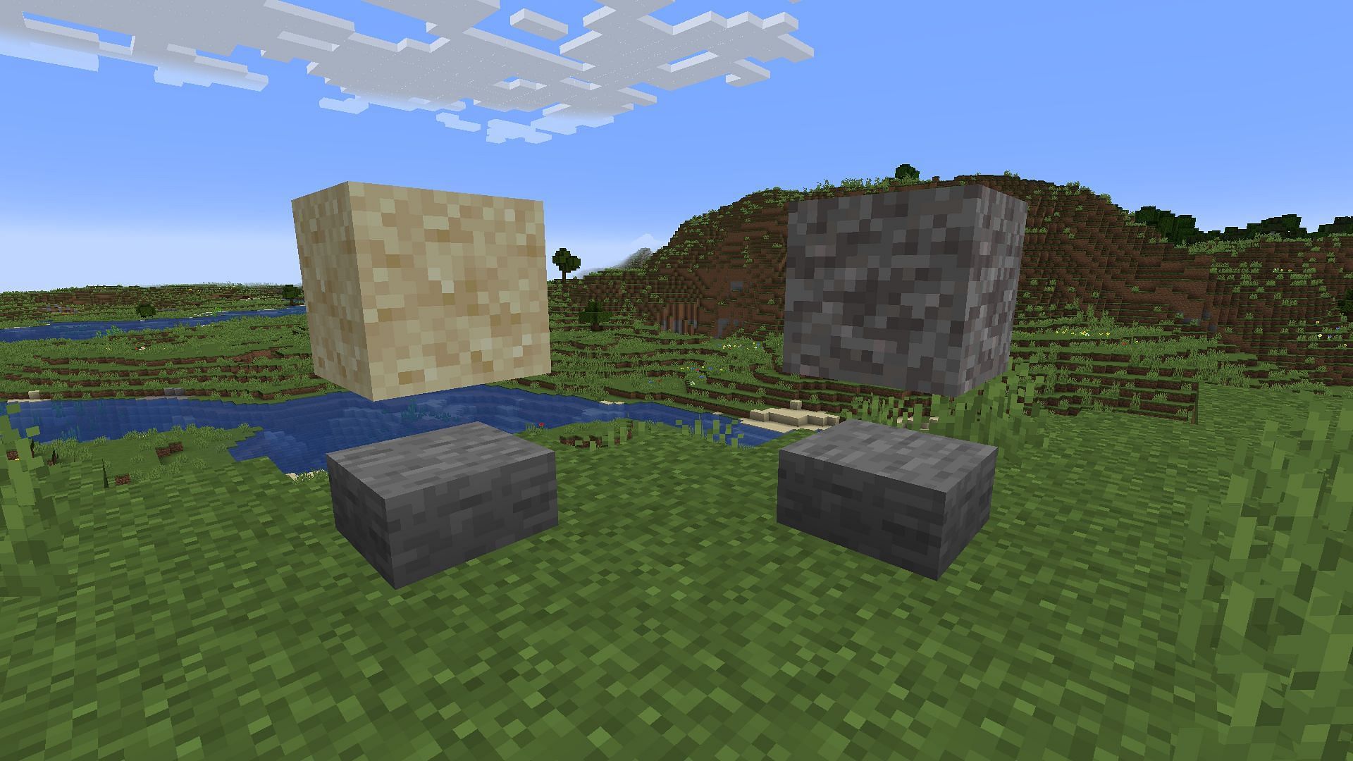 Suspicious sand and gravel blocks in Minecraft 1.20 are utilized in archeology (Image via Mojang)