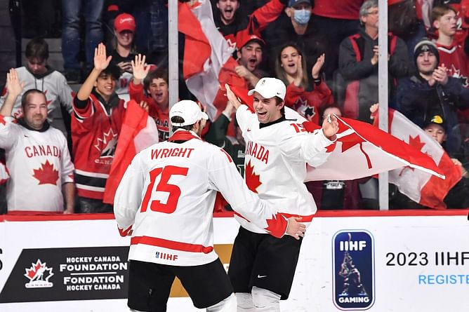 "Adam Fantilli committing murder" - NHL Twitter reacts to Canadian forward's wonder goal in 4-2 win against Latvia