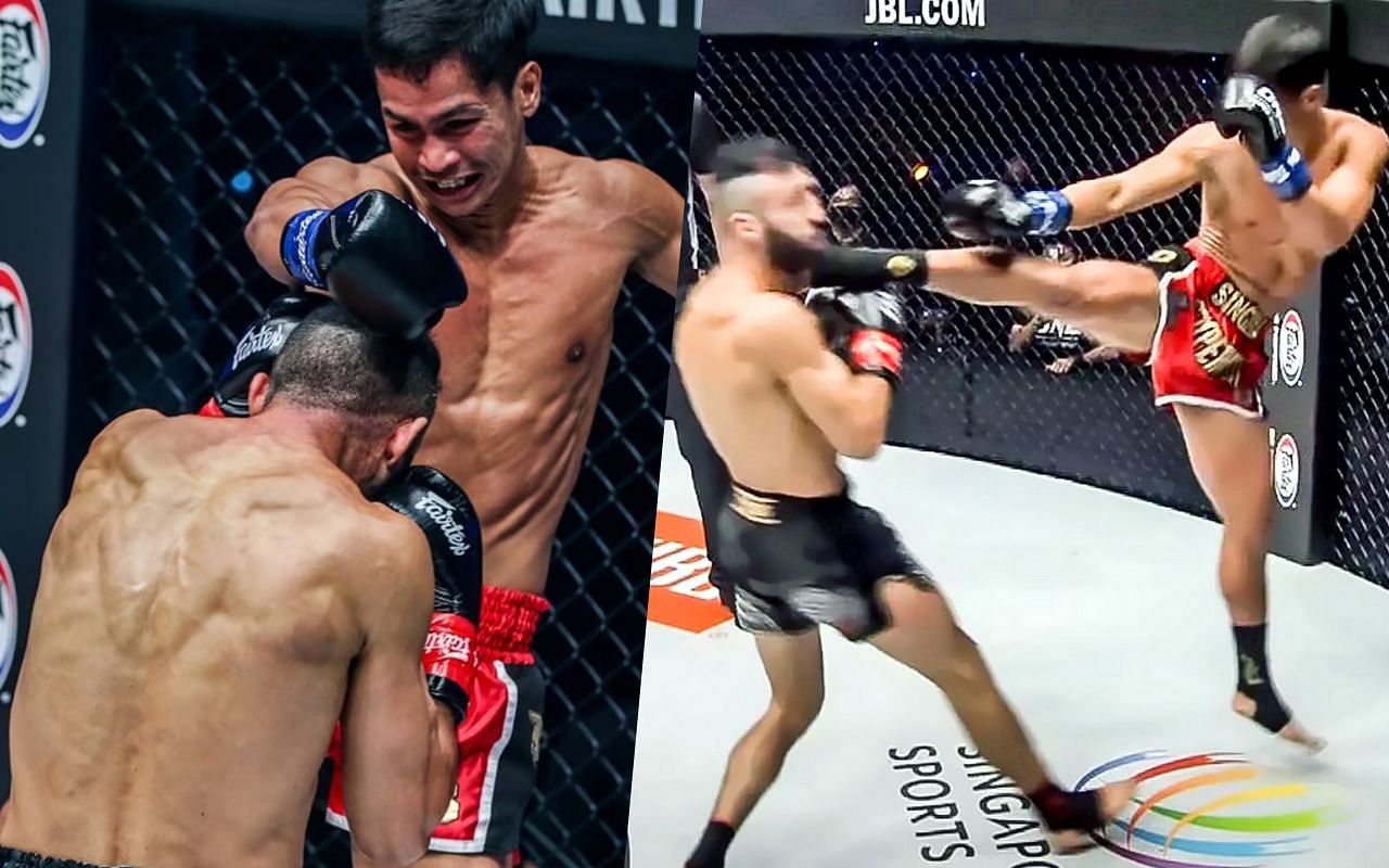 Superbon and Giorgio Petrosyan at war at ONE: First Strike [Credit: ONE Championship]
