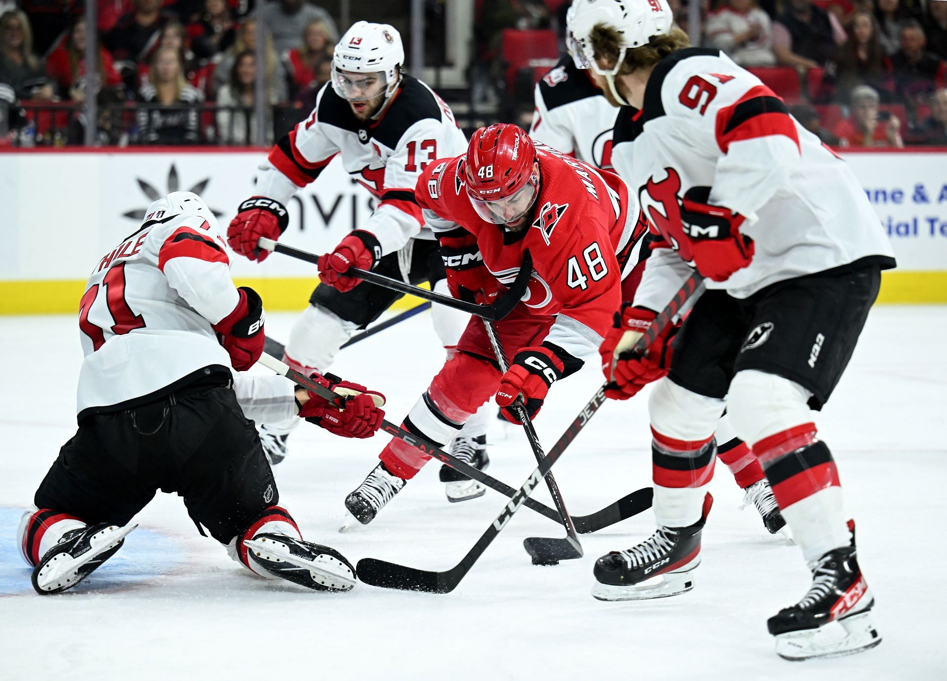 Carolina Hurricanes @ New Jersey Devils: Lineups and Game