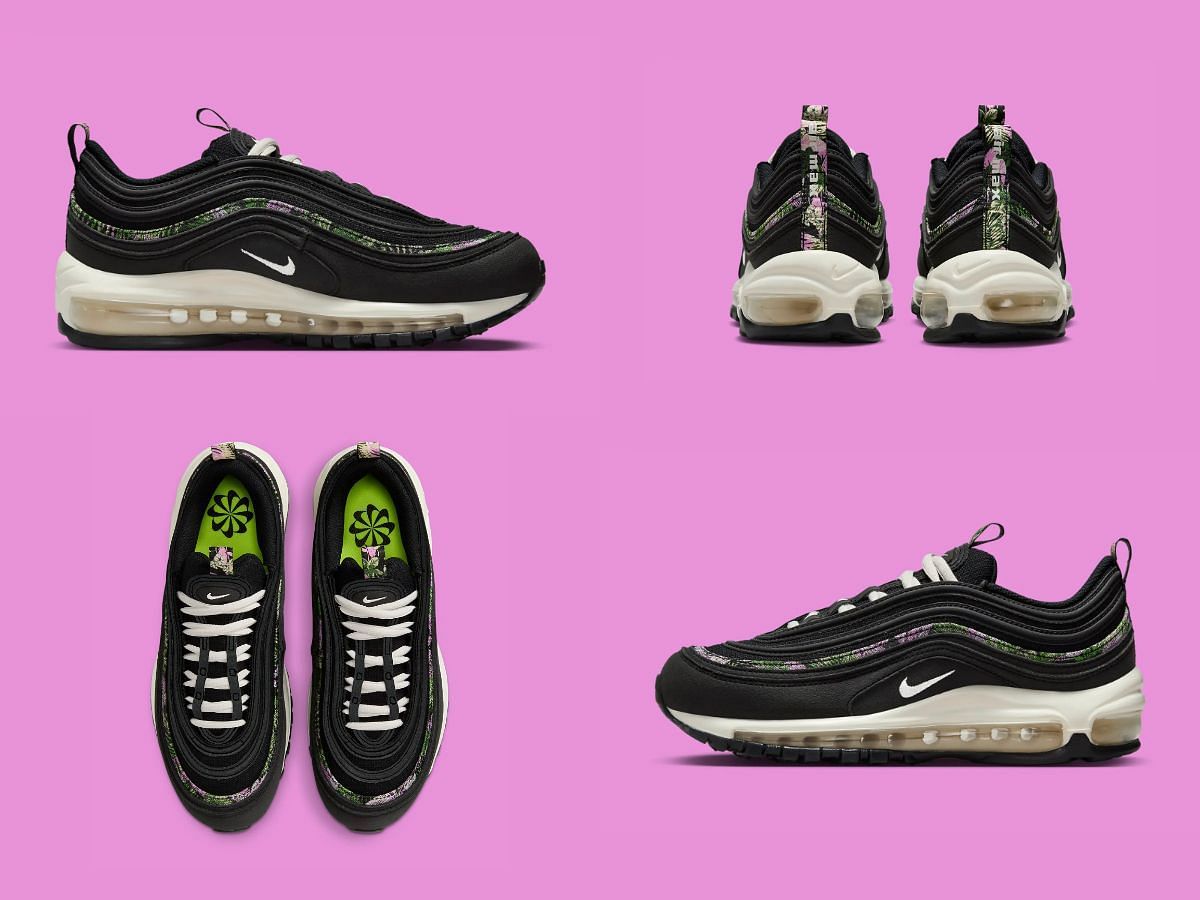 The upcoming Nike Air Max 97 Next Nature &quot;Tapestry&quot; sneakers will be released exclusively in women&#039;s sizes (Image via Sportskeeda)