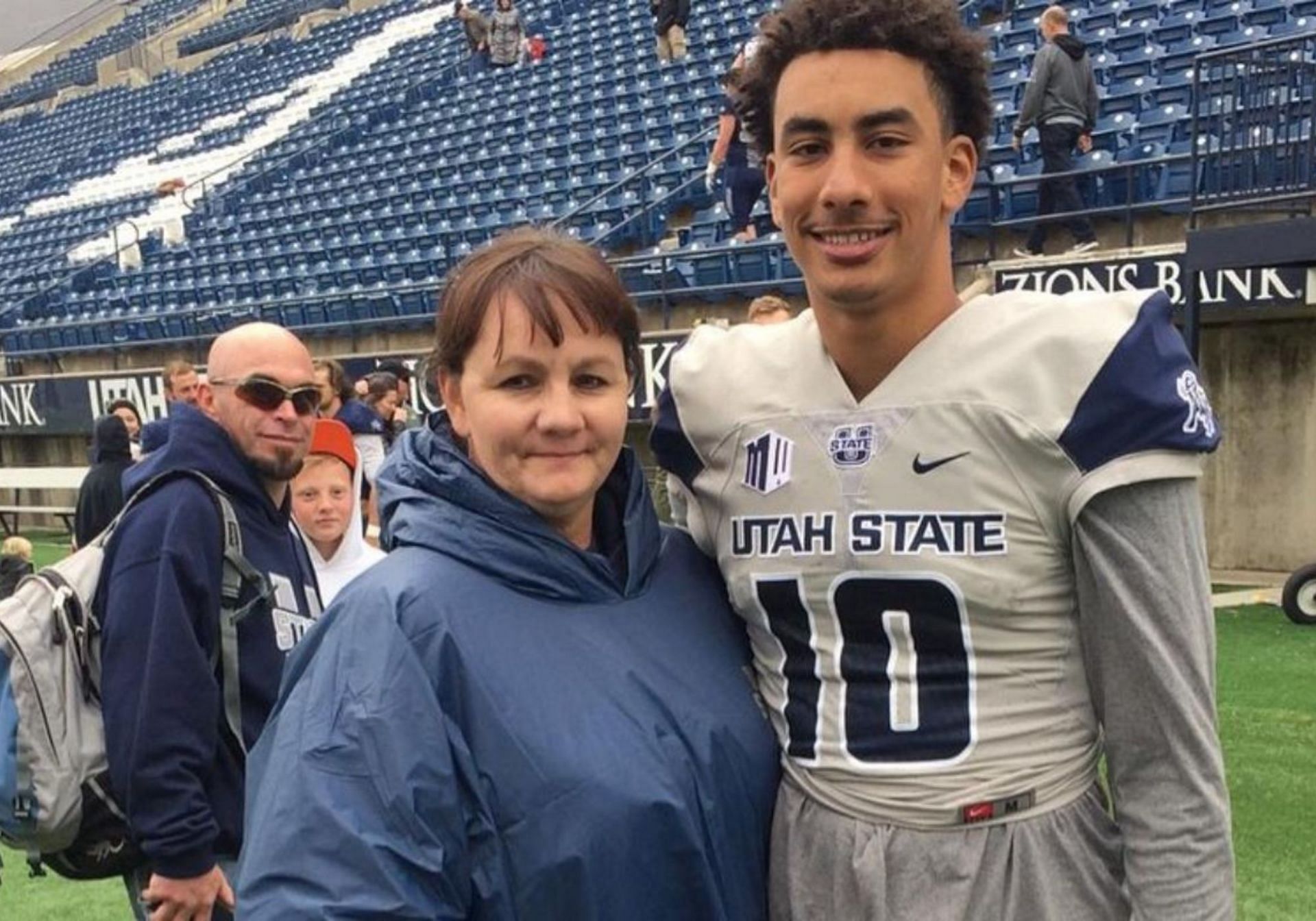 Jordan Love (R) with his mother Anna