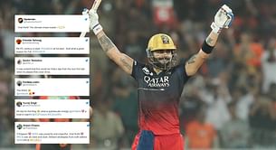 "The ultimate chase master" - Fans erupt as Virat Kohli smashes century during SRH vs RCB in IPL 2023