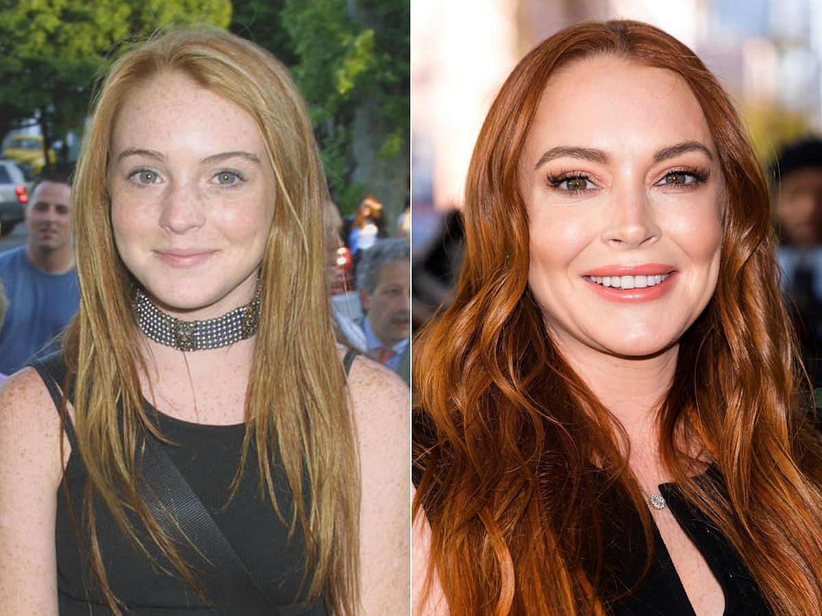 Lindsay Lohan then and now (Images Via CBS and Rotten Tomatoes)