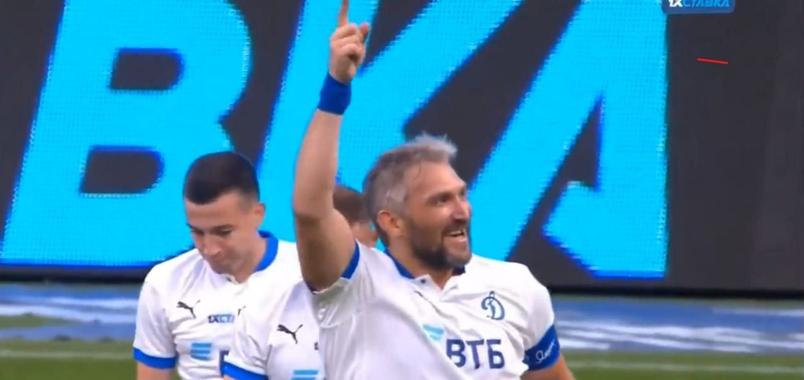 When Alexander Ovechkin scored the opening goal for Dynamo Moscow against FC Amkal