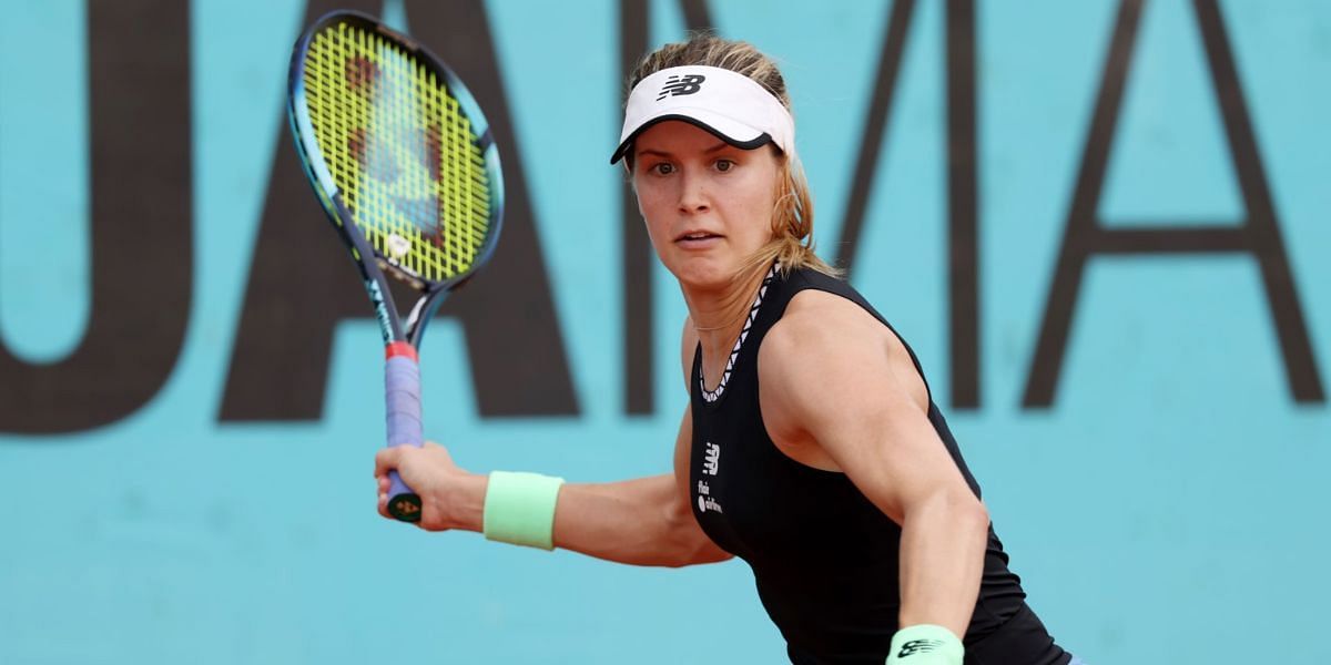 Eugenie Bouchard pictured at the Madrid Open