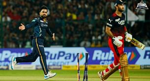 [Watch] Rashid Khan sends back Glenn Maxwell with brilliant googly during RCB vs GT match in IPL 2023
