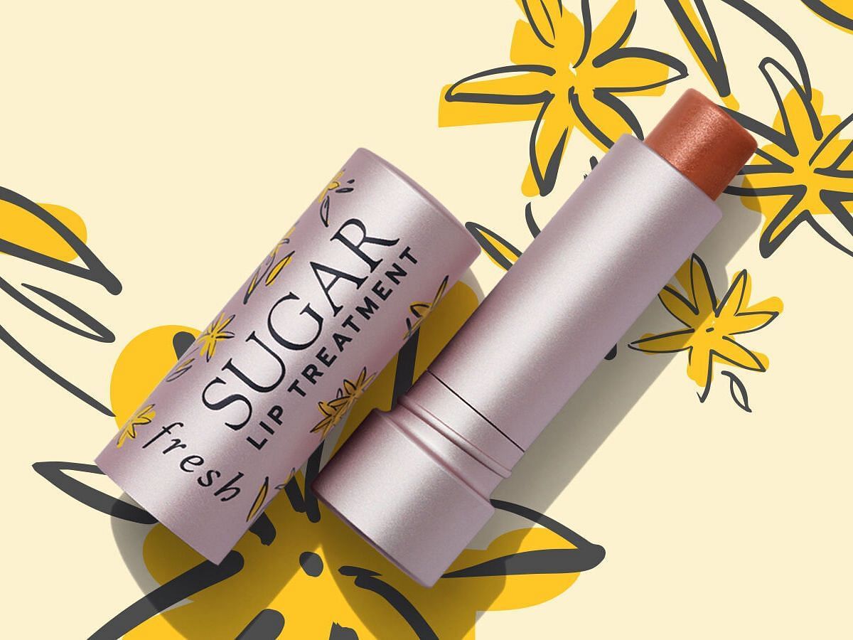 Fresh Beauty Limited Edition Sugar Tinted Lip Balm in Dewy Daisy (Image via Fresh Beauty)