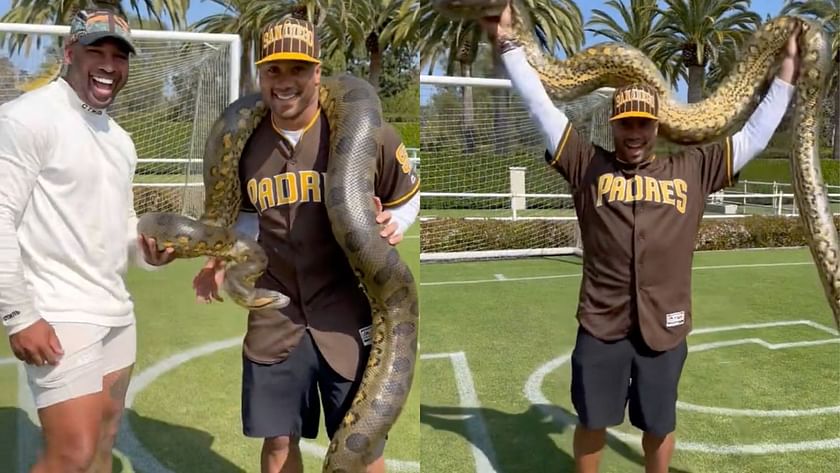 Broncos fans flame Russell Wilson for anaconda stunt in Padres gear