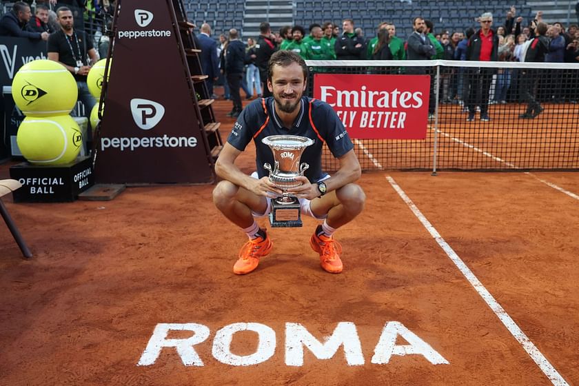 Medvedev outclasses Rune in Rome to capture first title on clay