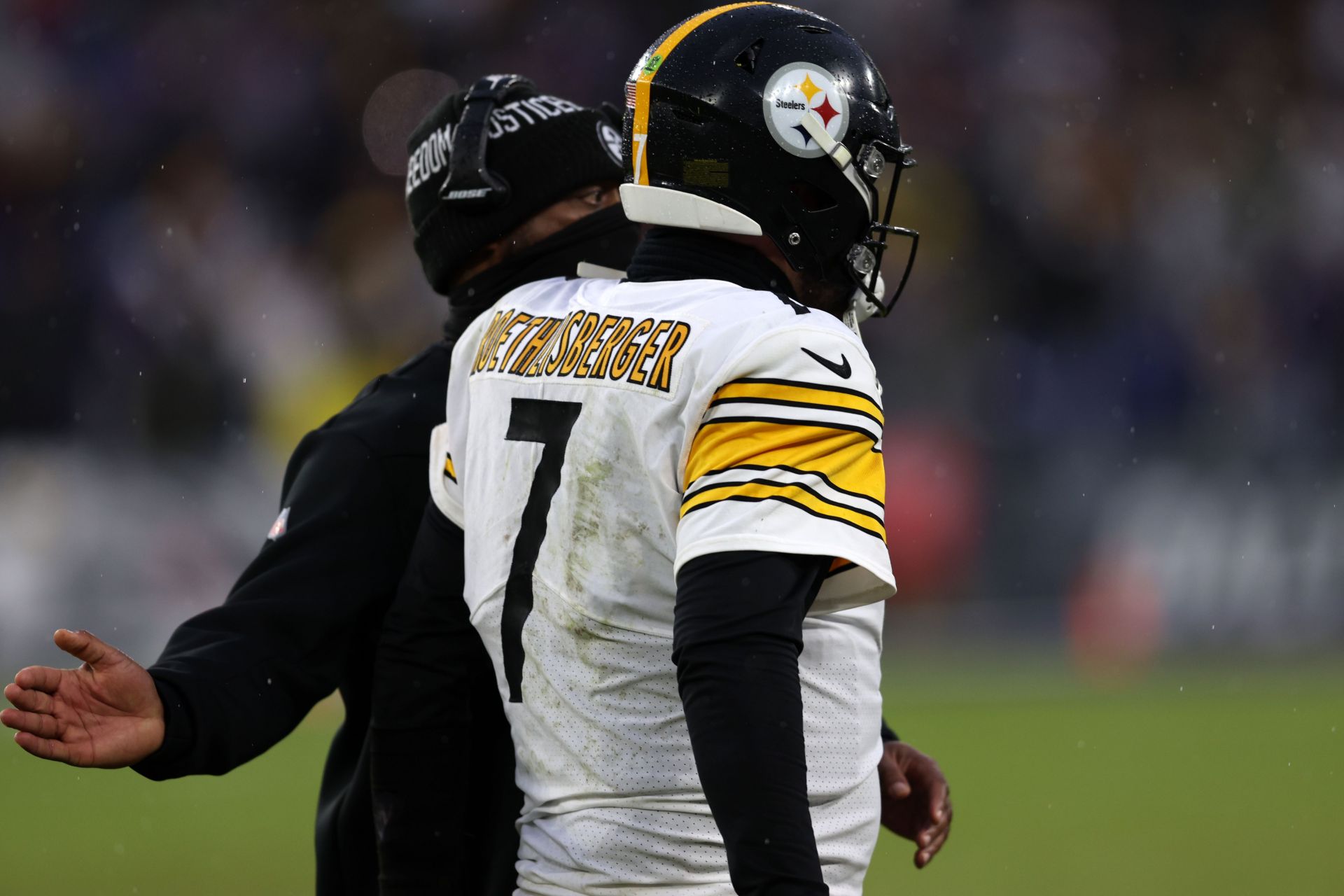 Ben Roethlisberger during Pittsburgh Steelers v Baltimore Ravens