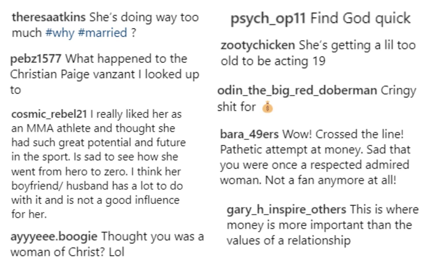 ExUFC fighter and OF star Paige VanZant disappoints fans with new NSFW