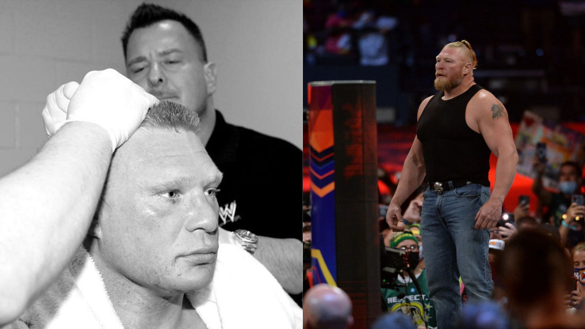 Brock Lesnar Injury Real or Makeup Is Brock Lesnar's eye injury