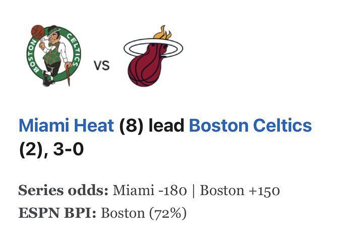 Celtics still have 72 percent chance to win series vs. Heat