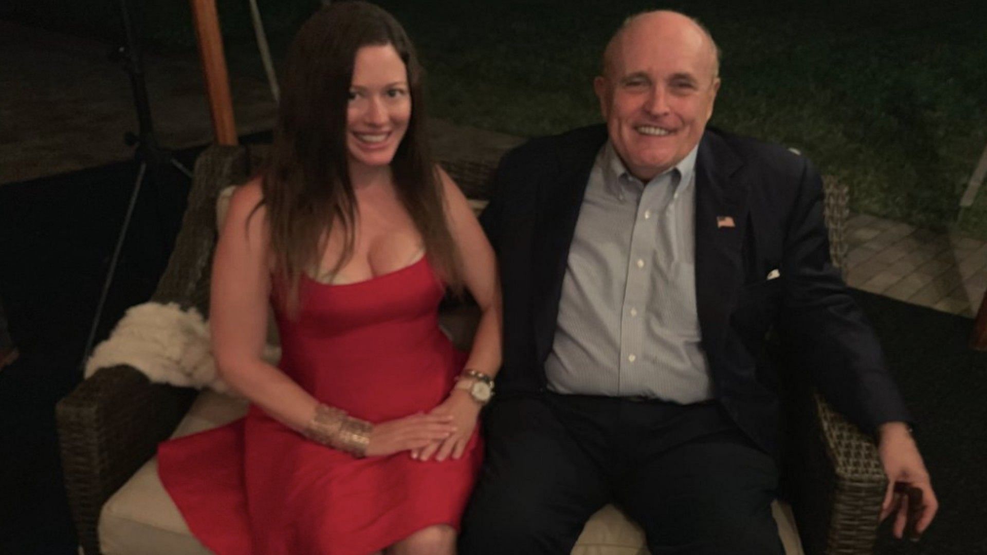 Noelle Dunphy and Rudy Giuliani (Image via Occupy Democrats/Twitter)