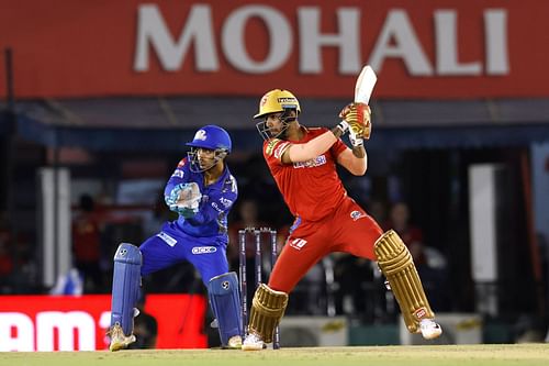 Jitesh Sharma in action against MI (Image Courtesy: Twitter/Punjab Kings)