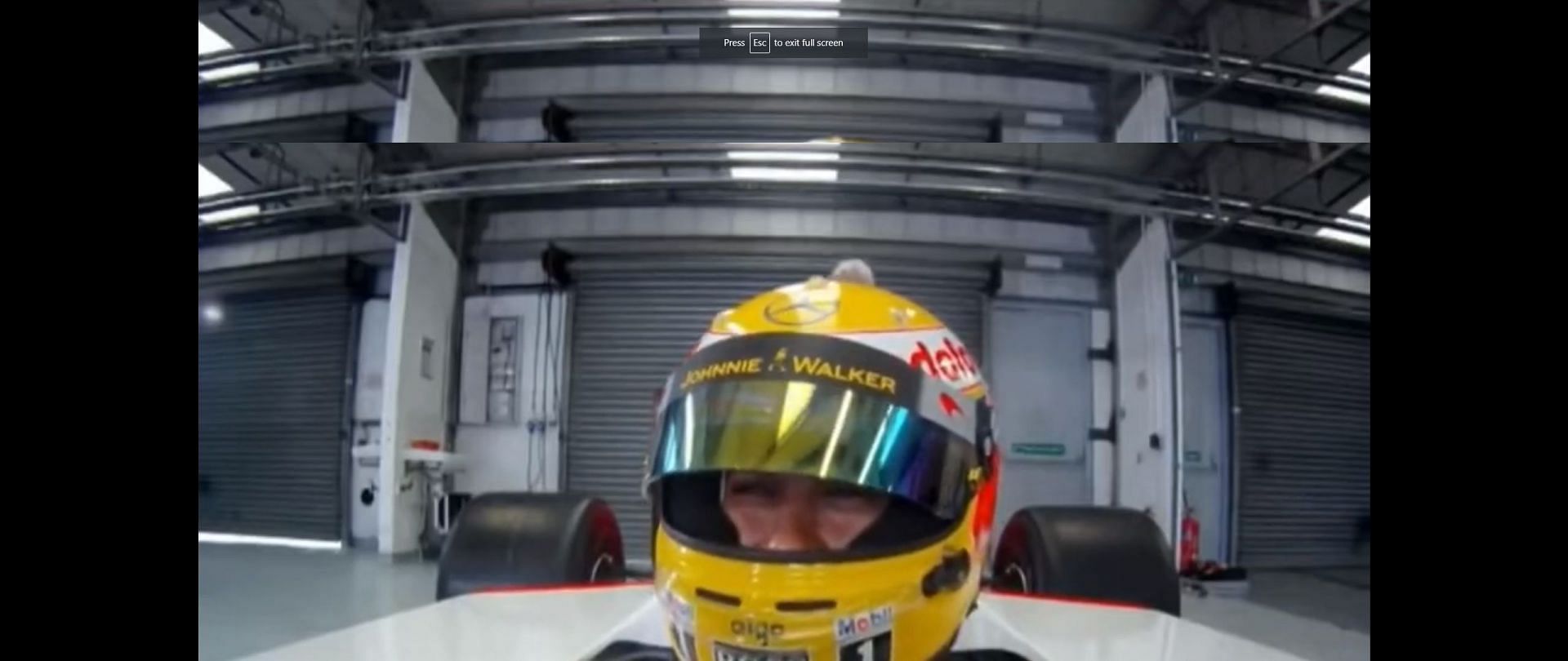 Lewis Hamilton drove Aryton Senna