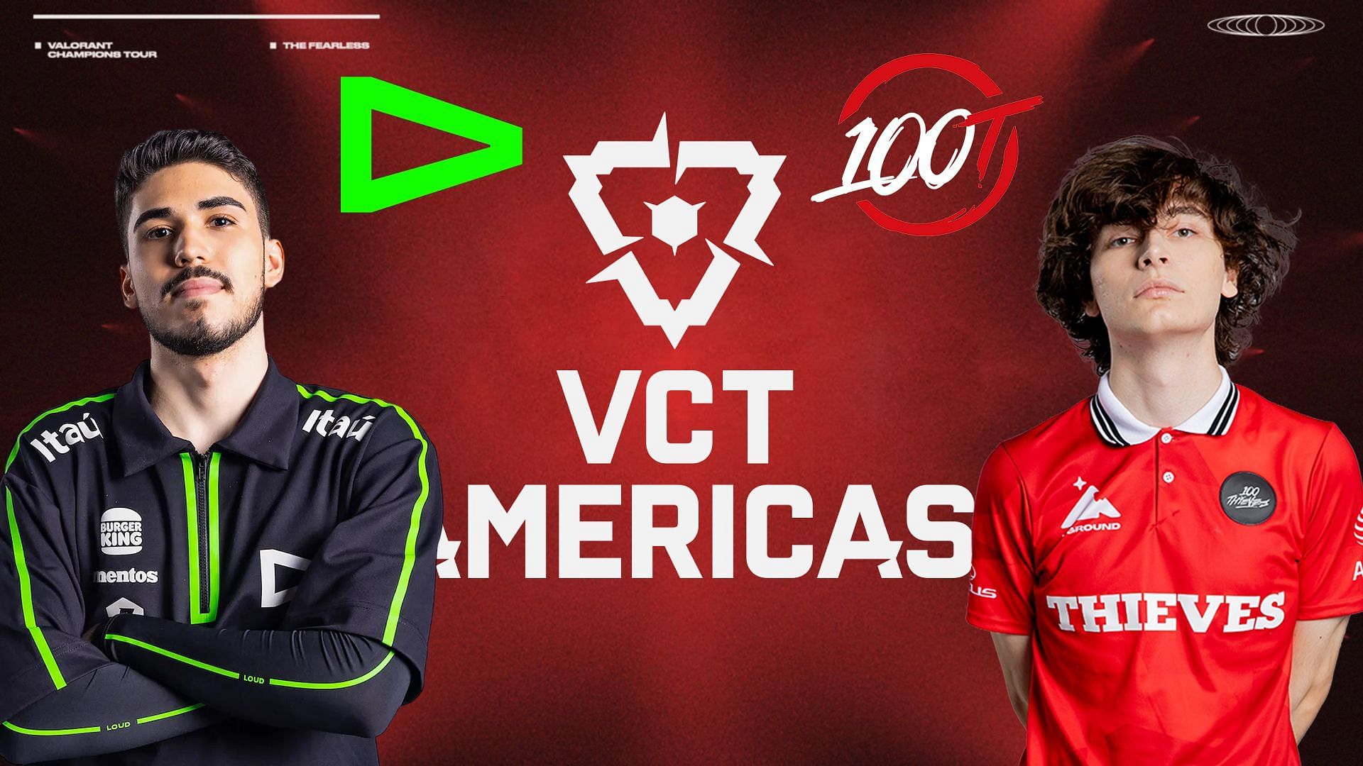 LOUD vs 100 Thieves at VCT Americas League 2023 (Image via Sportskeeda)