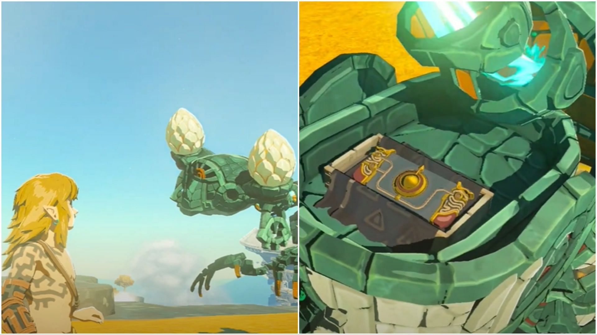 The construct will reveal that it carries a gift from Princess Zelda (Image via Nintendo)