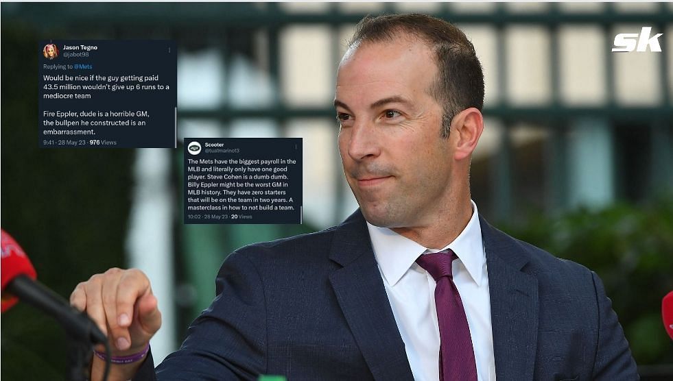 Billy Eppler at a media outing during his time as the General Manager of the Los Angeles Angels. 