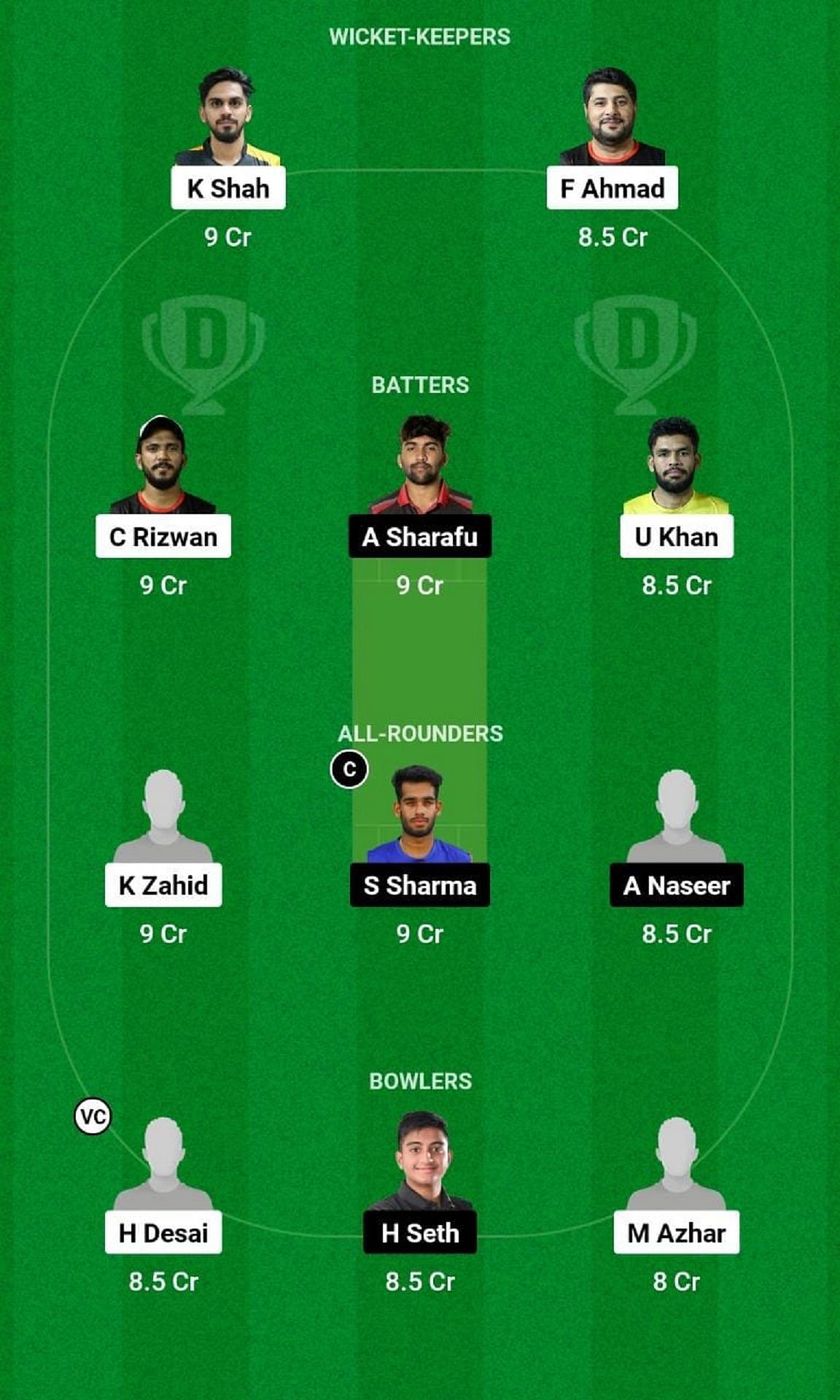 SHA vs EMB Dream11 Prediction Team, Match 4, Grand League