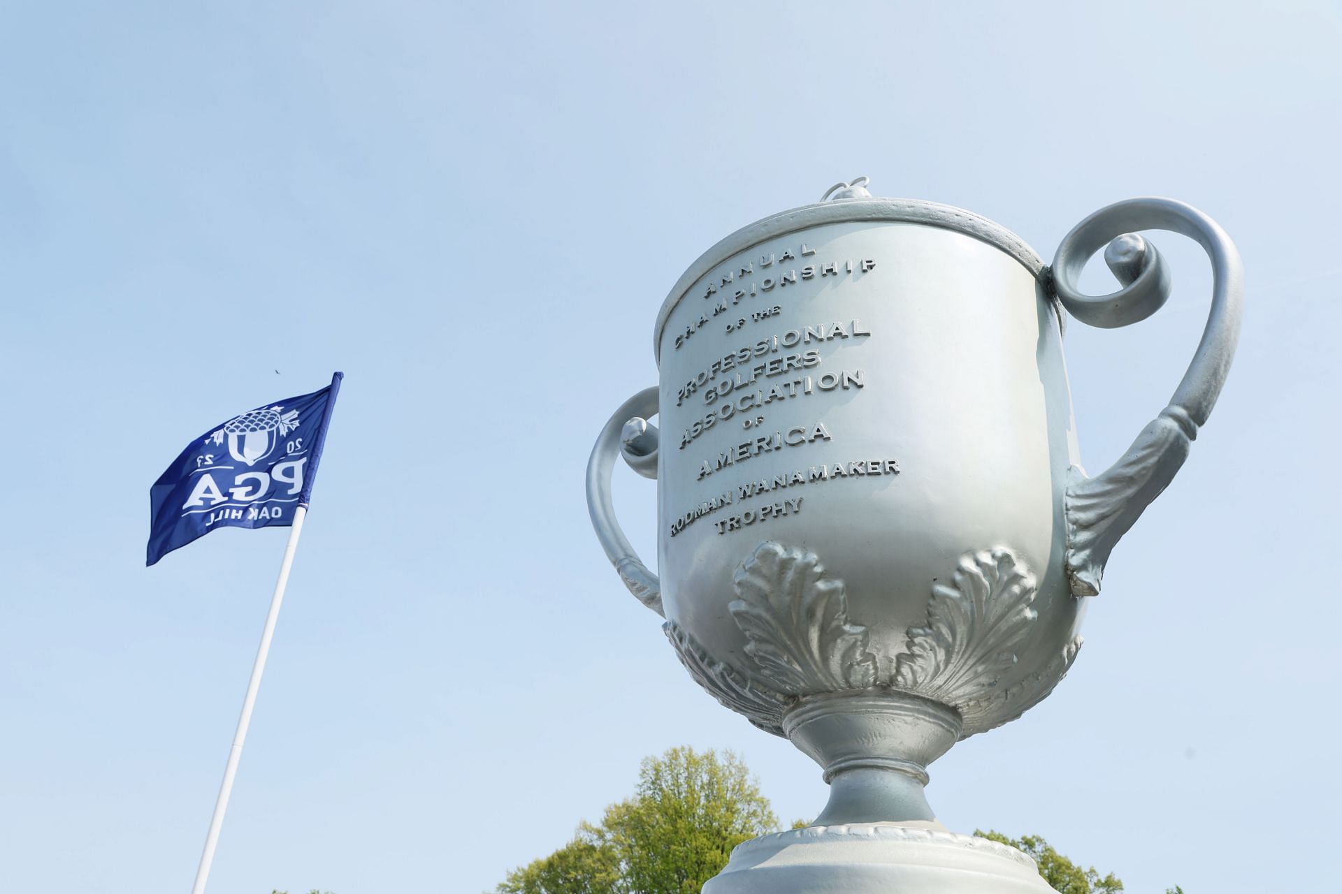 The Wanamaker trophy for the 2023 PGA Championship