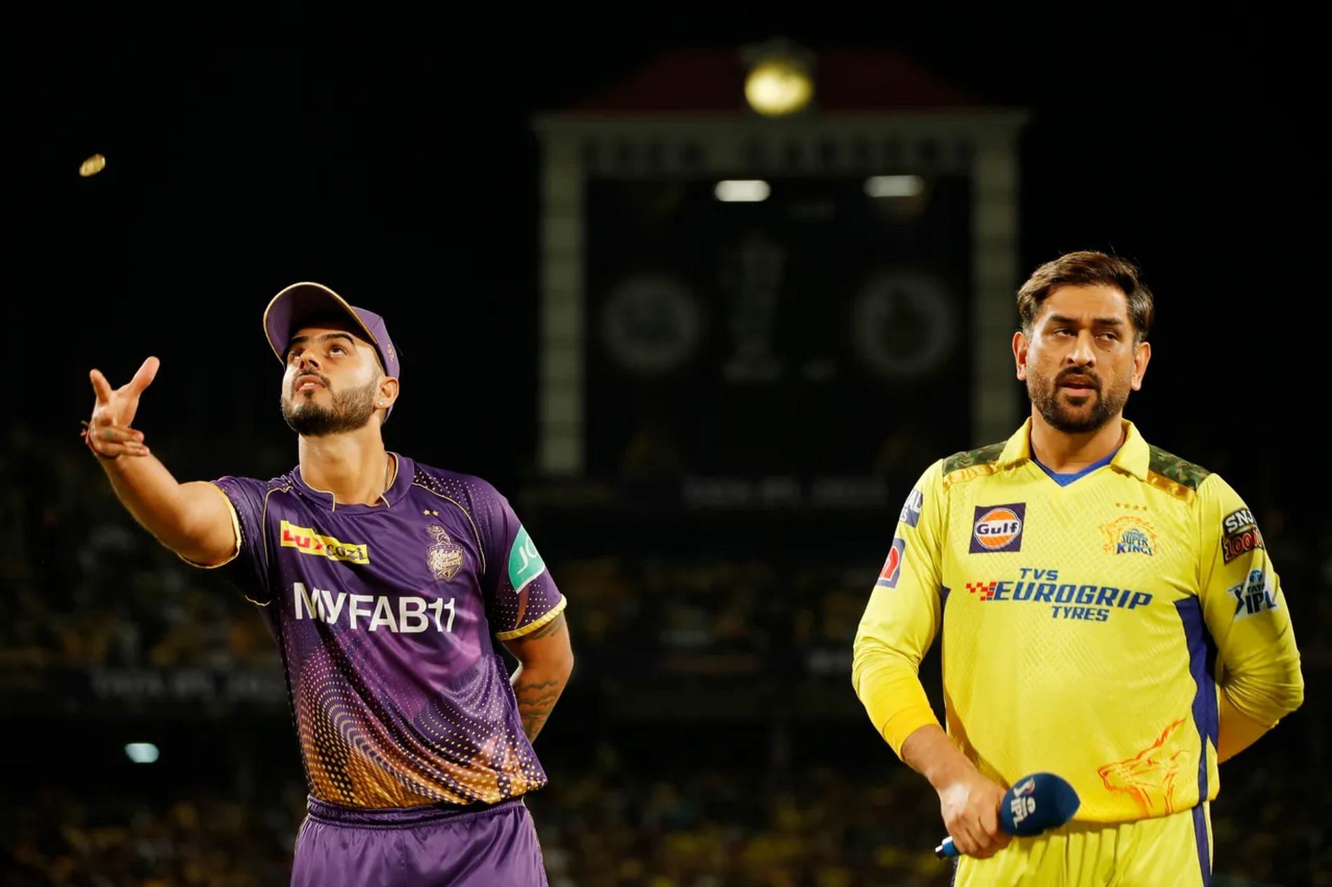 CSK vs KKR, IPL 2023 Toss result and playing 11s for today's match
