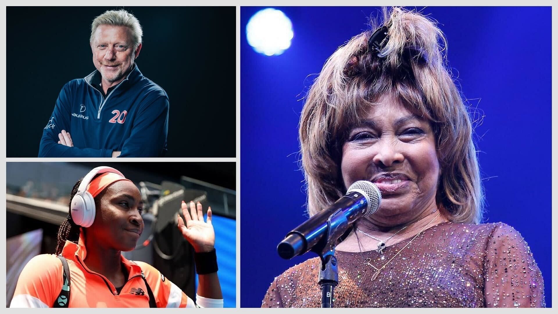 Boris Becker, Coco Gauff and Rennae Stubbs celebrate Tina Turner&rsquo;s life and music after Rock 