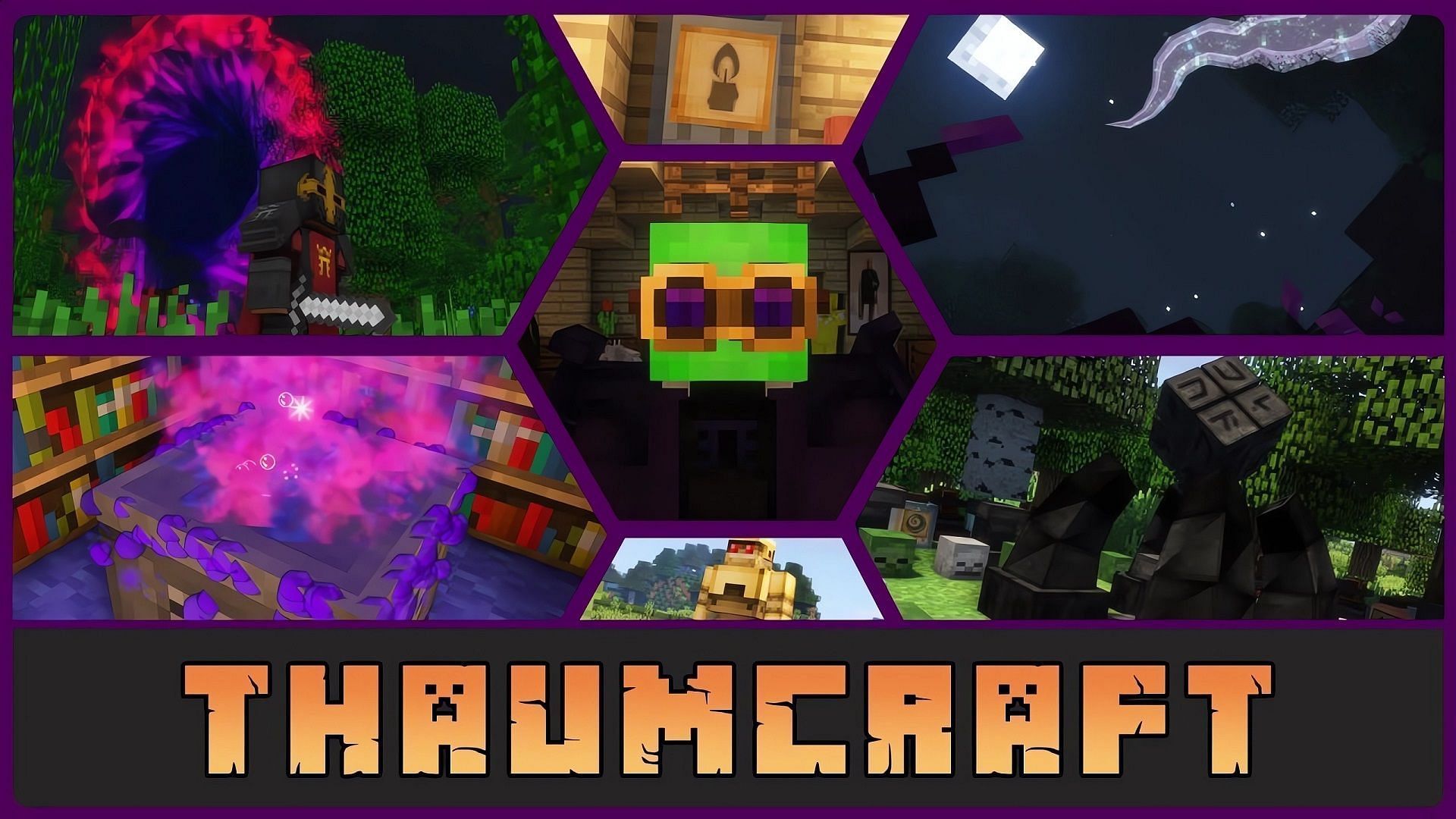 The Thaumcraft mod for Minecraft draws magical power from the environment (Image via The Gamer Hobbit/YouTube)