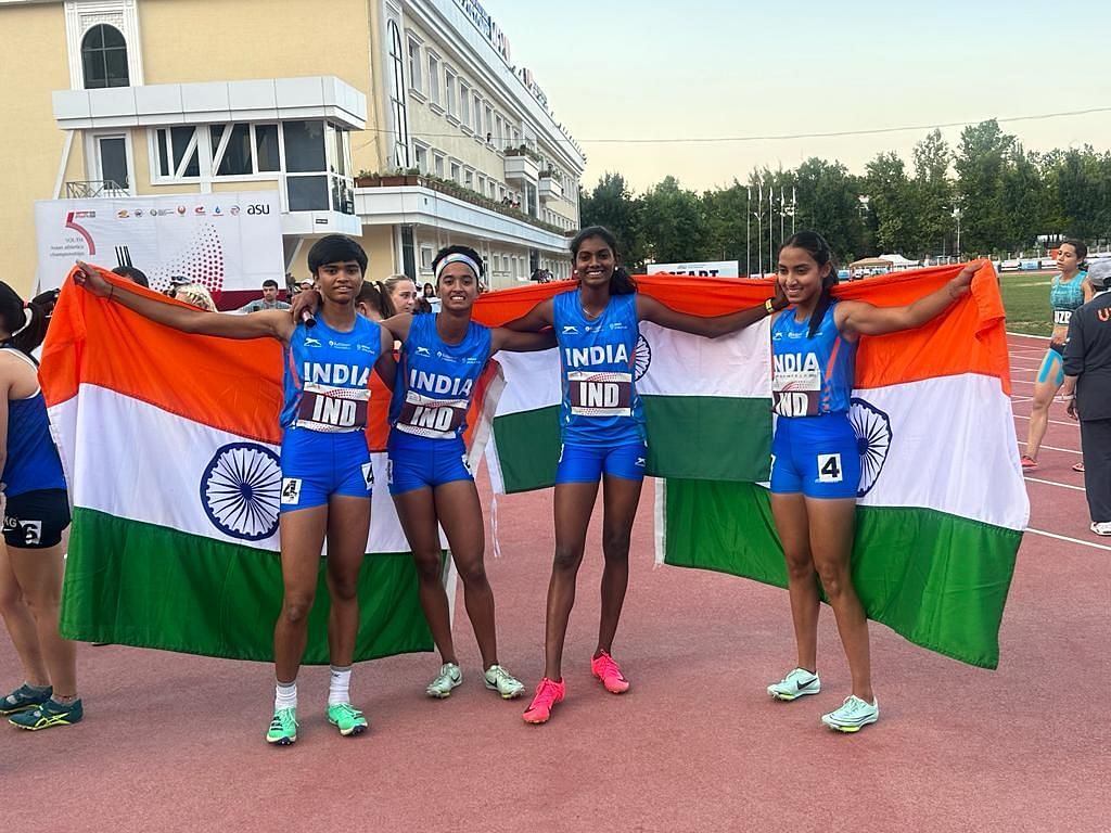 Indian girls team win gold in medley relay at Asian Youth Athletics Championship (AFI)
