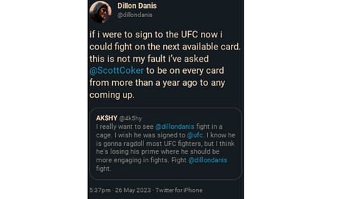 Dillon Danis' tweet