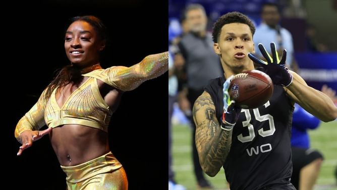 Packers WR Christian Watson left stunned by Simone Biles' running prowess - "Gymnasts are sneaky fast"